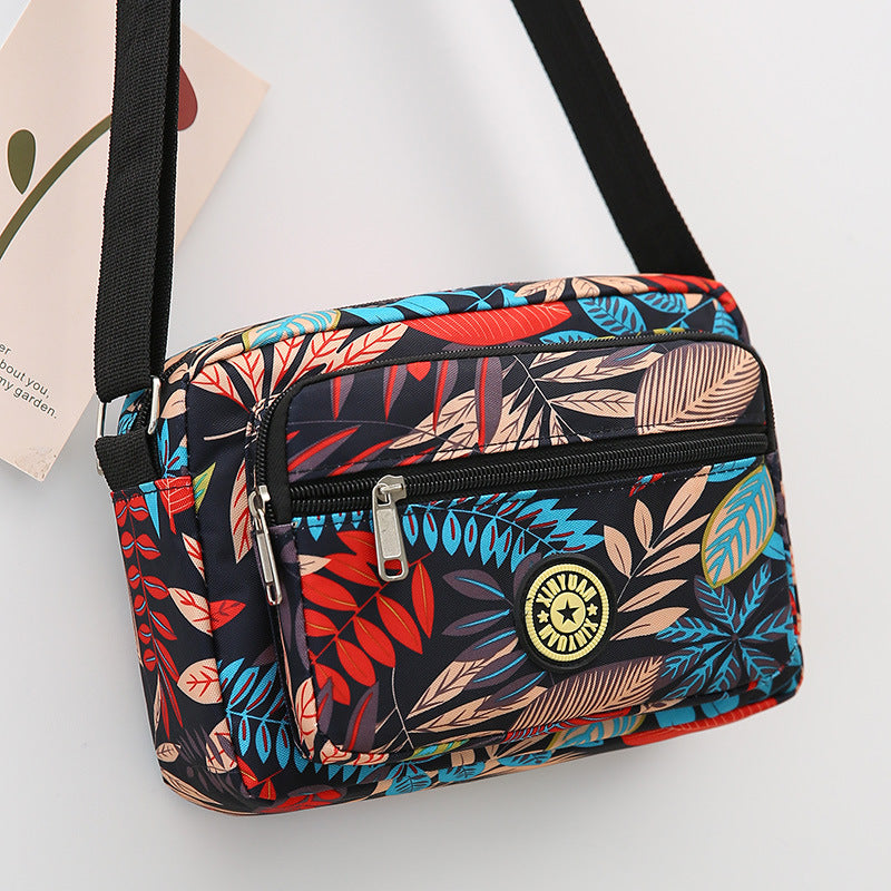 Women's Stall Flower Cloth Oxford Practical Canvas Crossbody Bags
