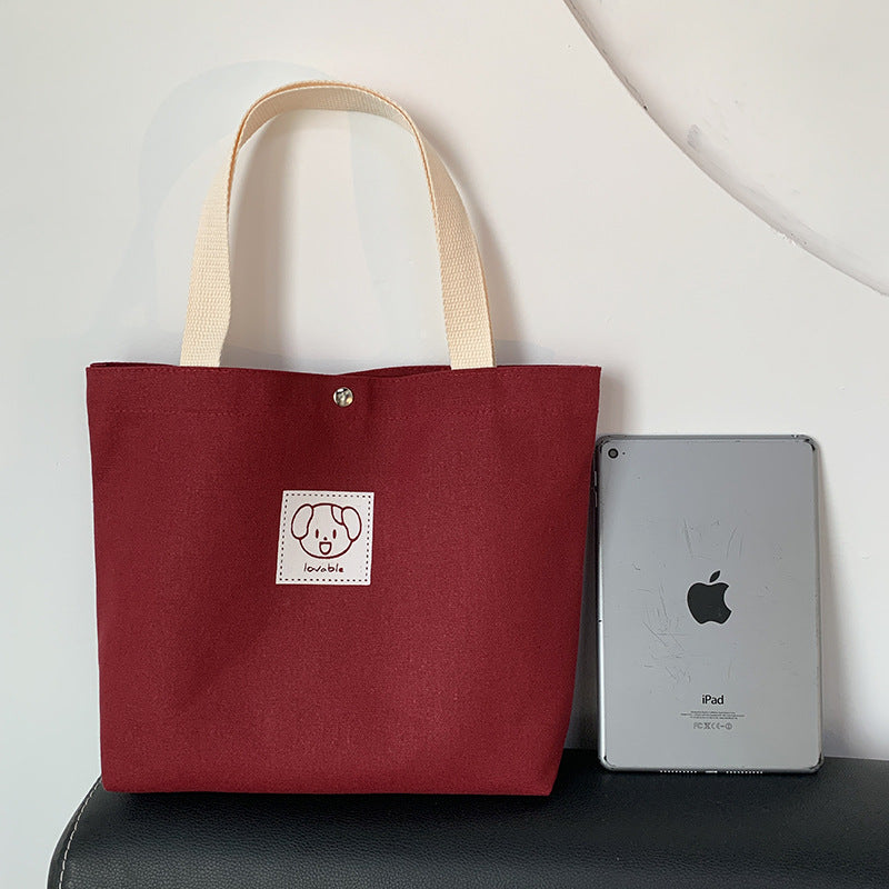 Women's Cute Cartoon Tutorial Lunch Size Handbags