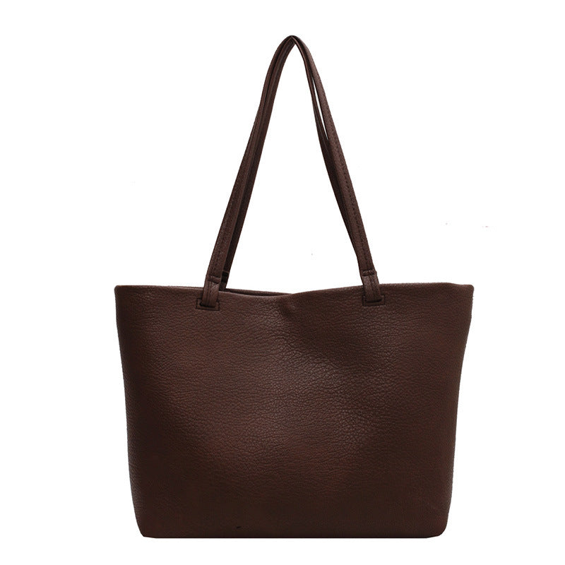 Women's Large Capacity Solid Color Elegant Mother Bags