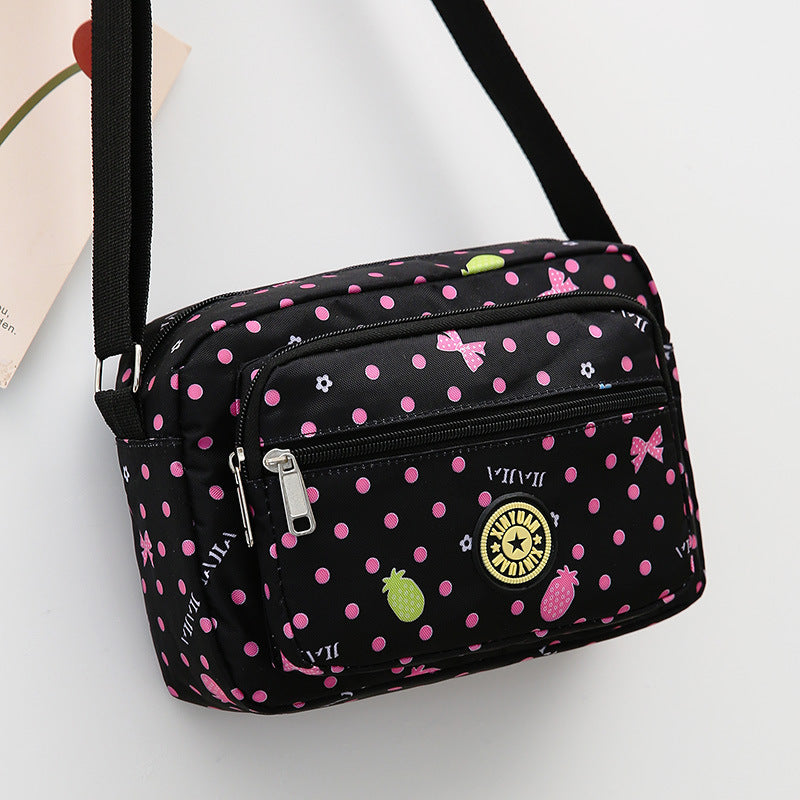 Women's Stall Flower Cloth Oxford Practical Canvas Crossbody Bags
