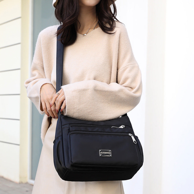 Women's Waterproof Oxford Cloth Business For Collecting Money Shoulder Bags