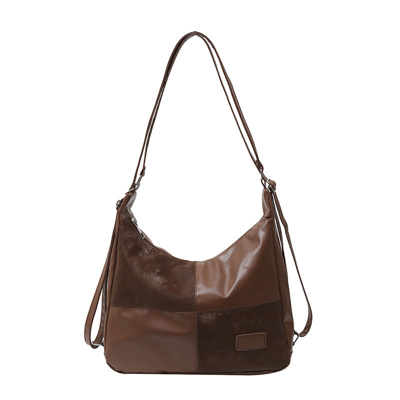 Women's Large Capacity Totes Fashion Stitching Fashionable Shoulder Bags