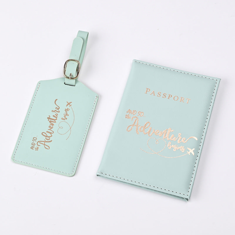 Brave Adventure Bronzing Passport Cover Ticket Luggage