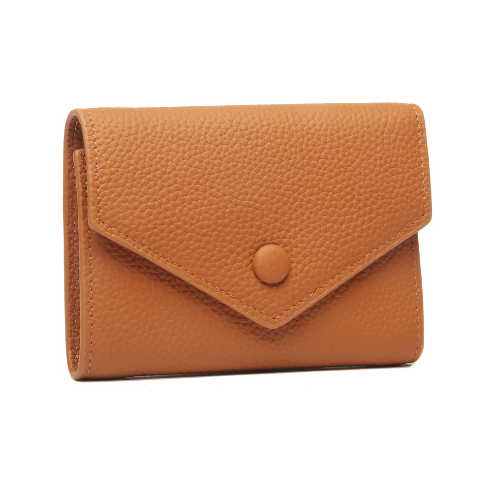 Women's Genuine Leather One-piece Advanced Sense Ladies Wallets