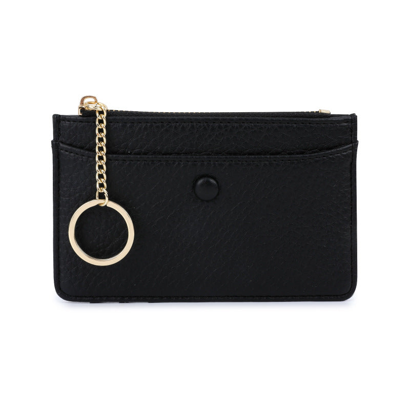 Women's Simple Lychee Pattern High Sense Access Card Holder