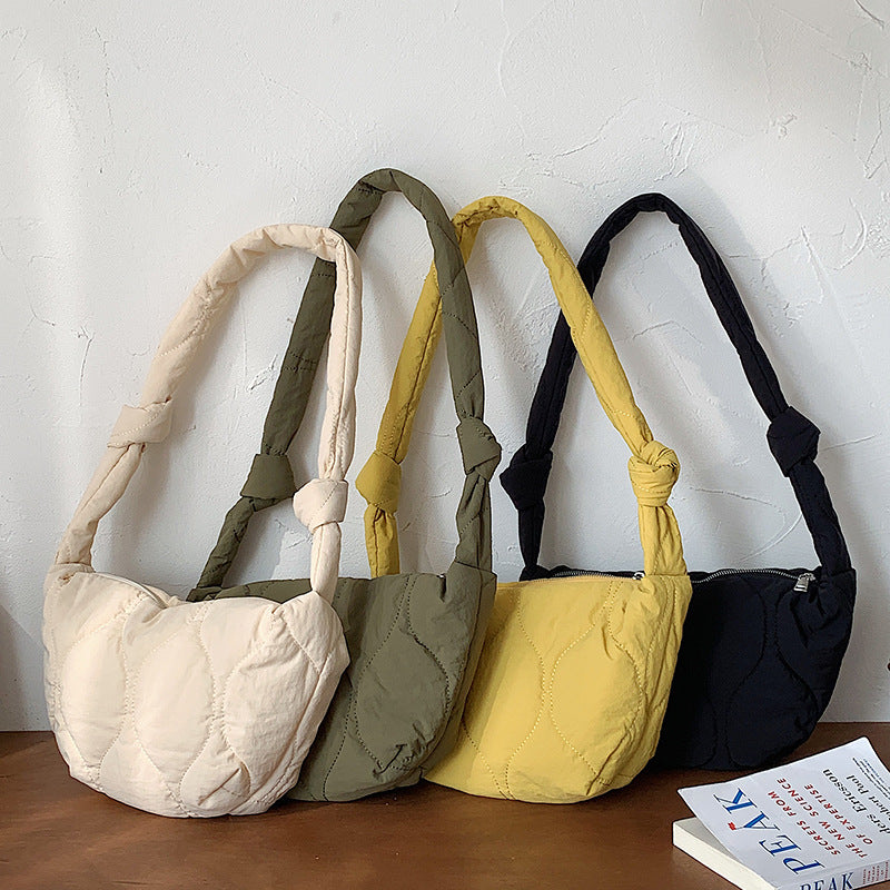 Women's Lightweight Nylon Spring Versatile Fashion Large Shoulder Bags