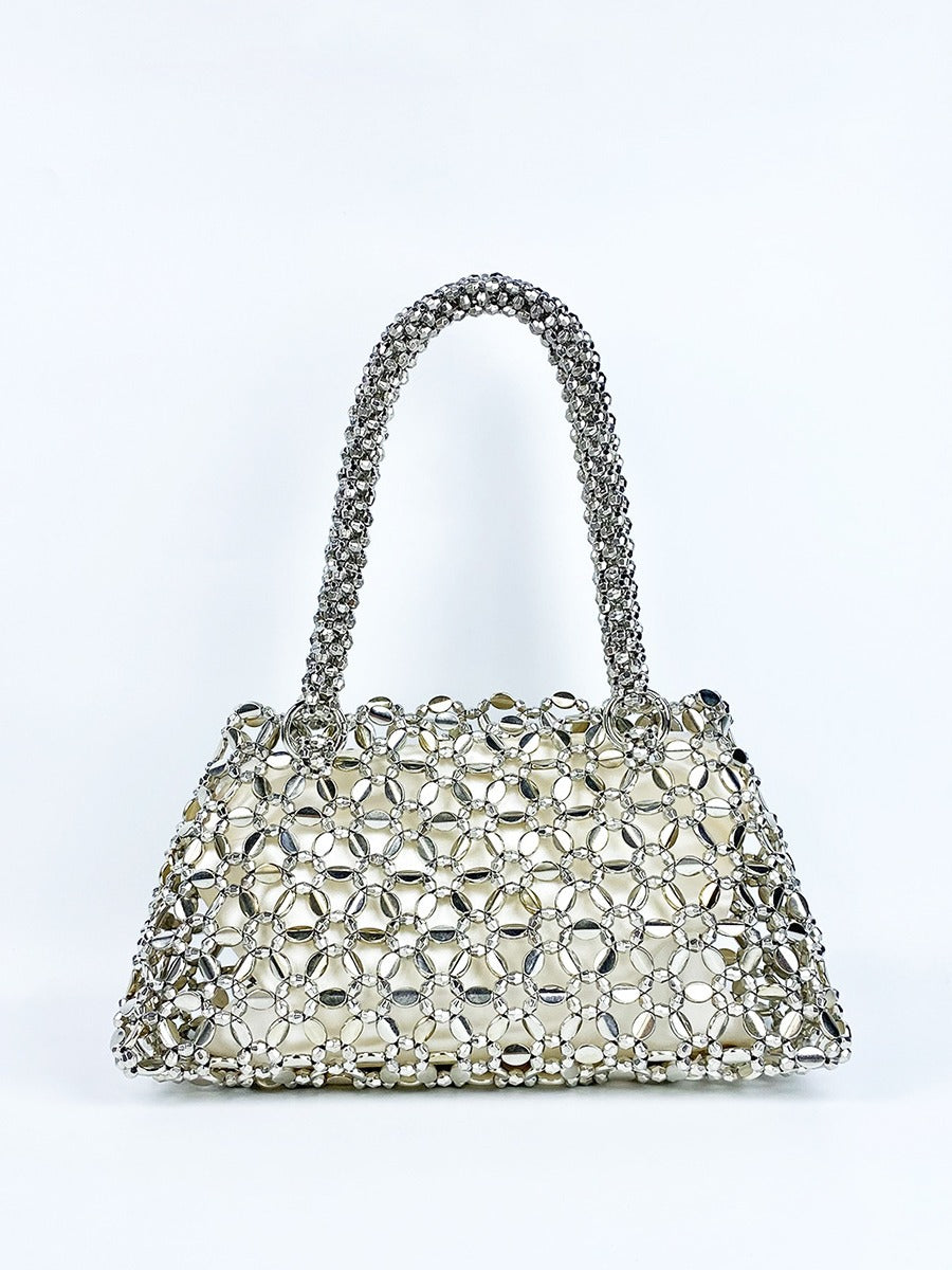 Woven Hollowed Good-looking Ceiling Versatile Shiny Handmade Handbags