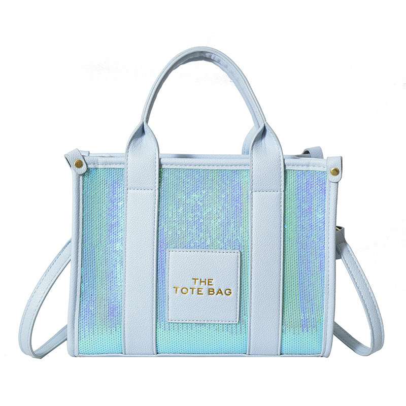 Women's Large Capacity Portable Fashionable Sequins Shoulder Bags