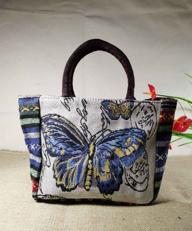 Large Capacity Double Sided Embroidery Elephant Shoulder Bags