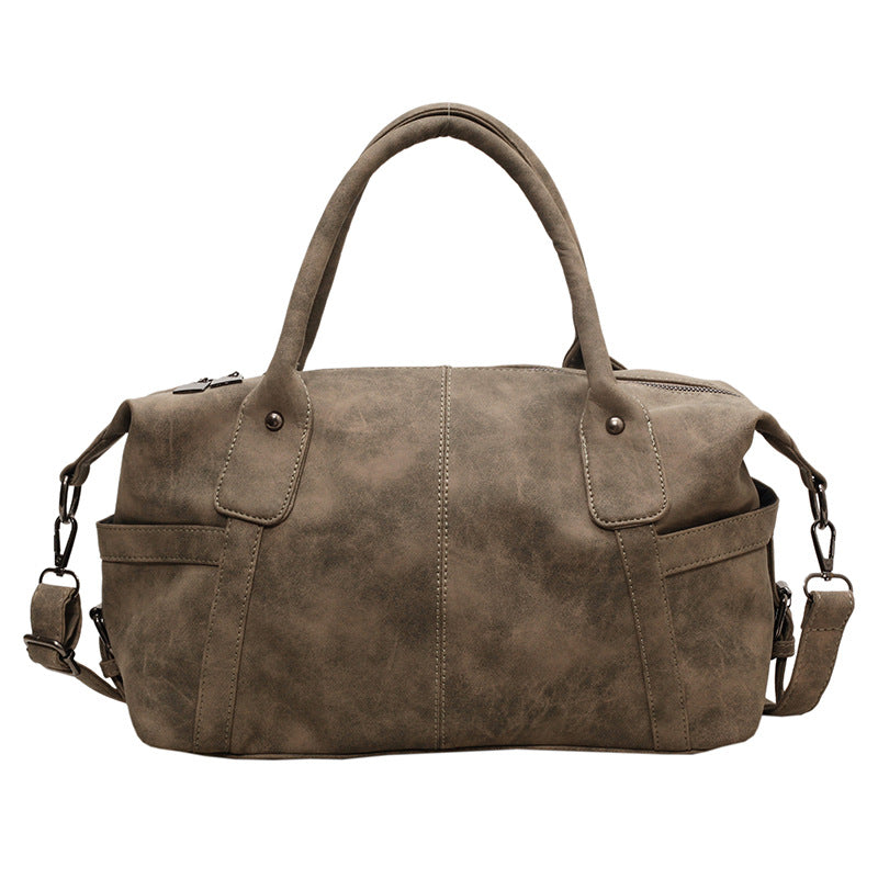 Women's Retro Winter Fashion Frosted Large Capacity Crossbody Bags