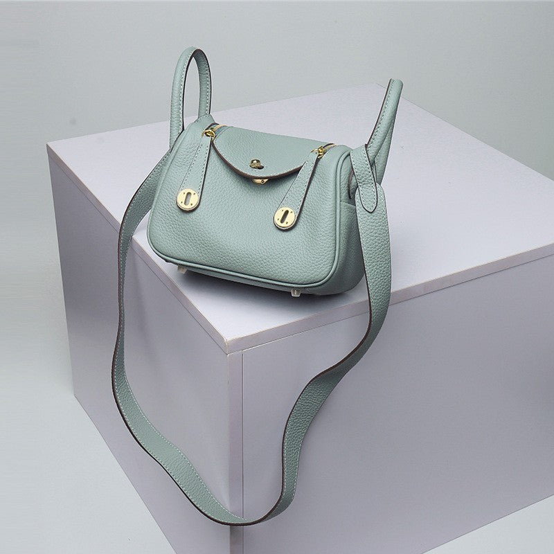 Layer Cowhide Lychee Pattern Lindy Doctor Genuine Shoulder Bags