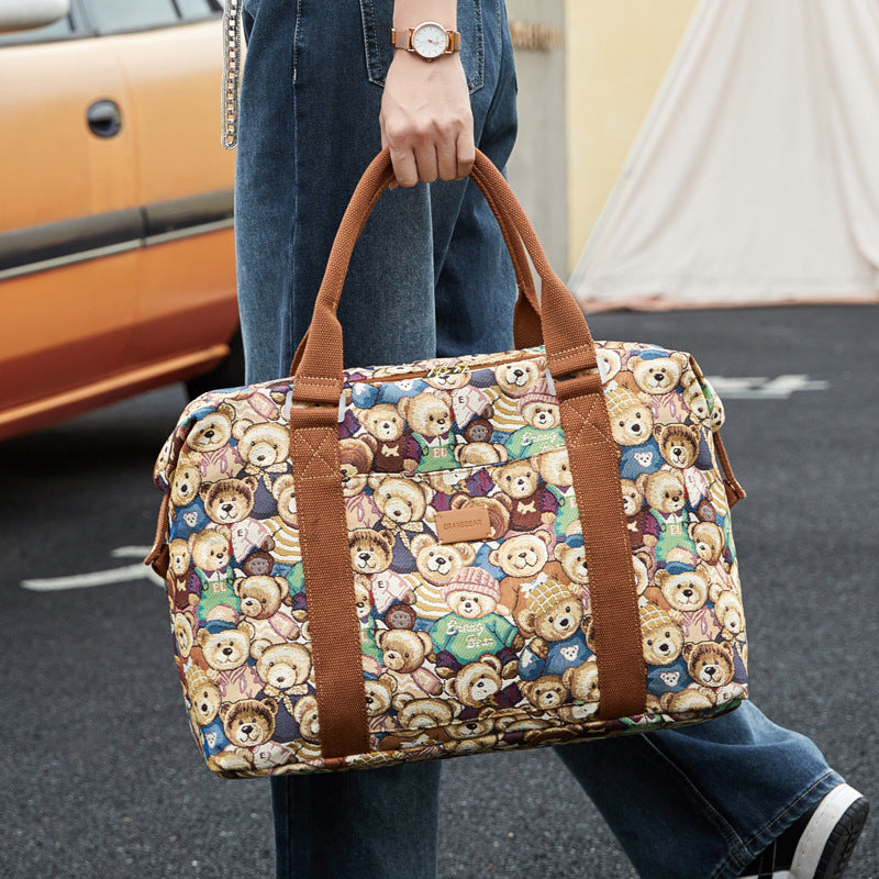 Popular Innovative Bear Attachment Summer Journey Handbags