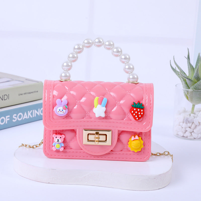 Beautiful Handmade Patch Mini Pearl Gel Handbags