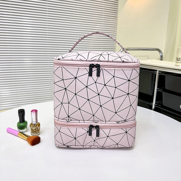 Capacity Wash Female Stylish Portable Nail Cosmetic Bags