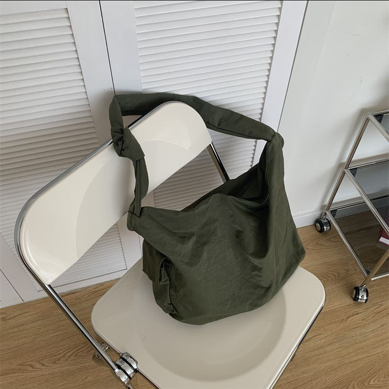 Women's Fashion Nylon Girdle Bundle Large Capacity Dumpling Shoulder Bags
