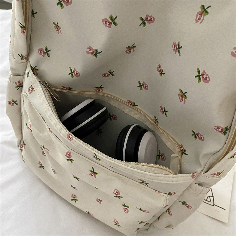 Women's Fresh Printed High College Preppy Style Backpacks