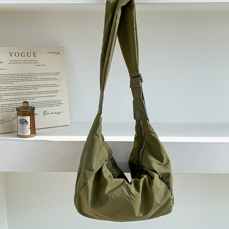 Women's Summer Nylon Dumpling High-grade Solid Color Crossbody Bags