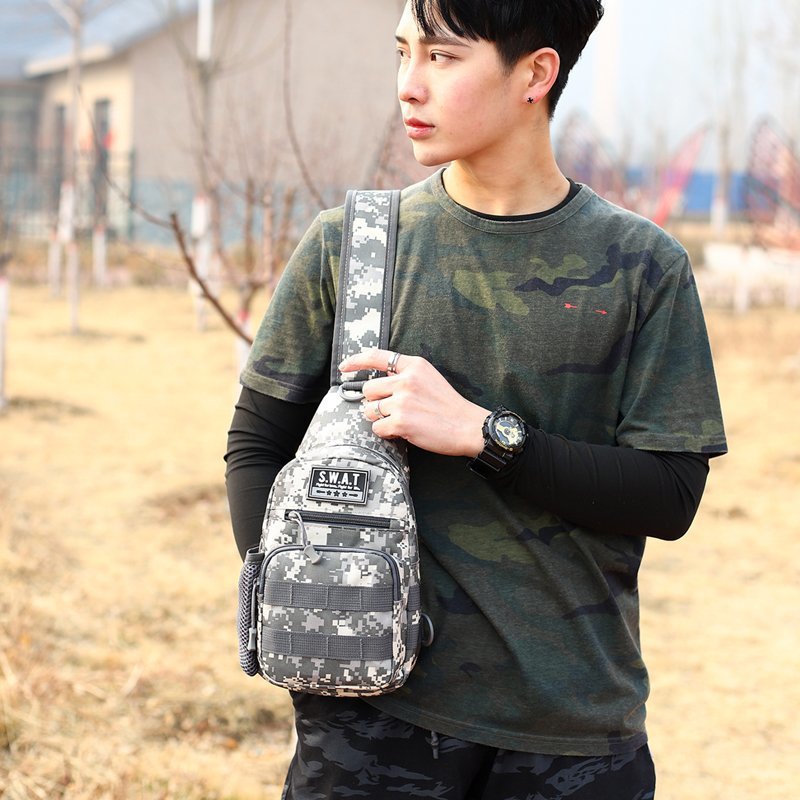 Men's Attractive Oxford Cloth Canvas Stall Men's Chest Bags