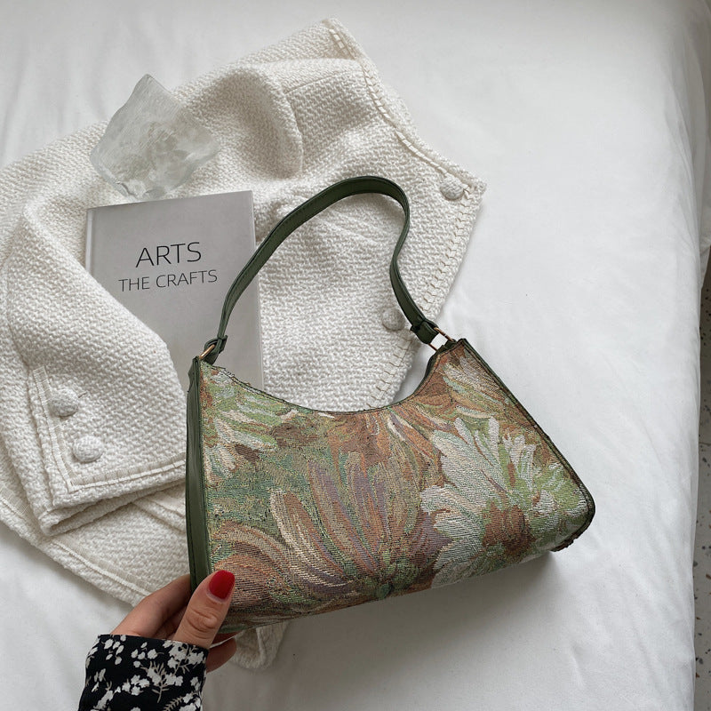 Women's Leisure Design Trendy Autumn Simple Underarm Shoulder Bags