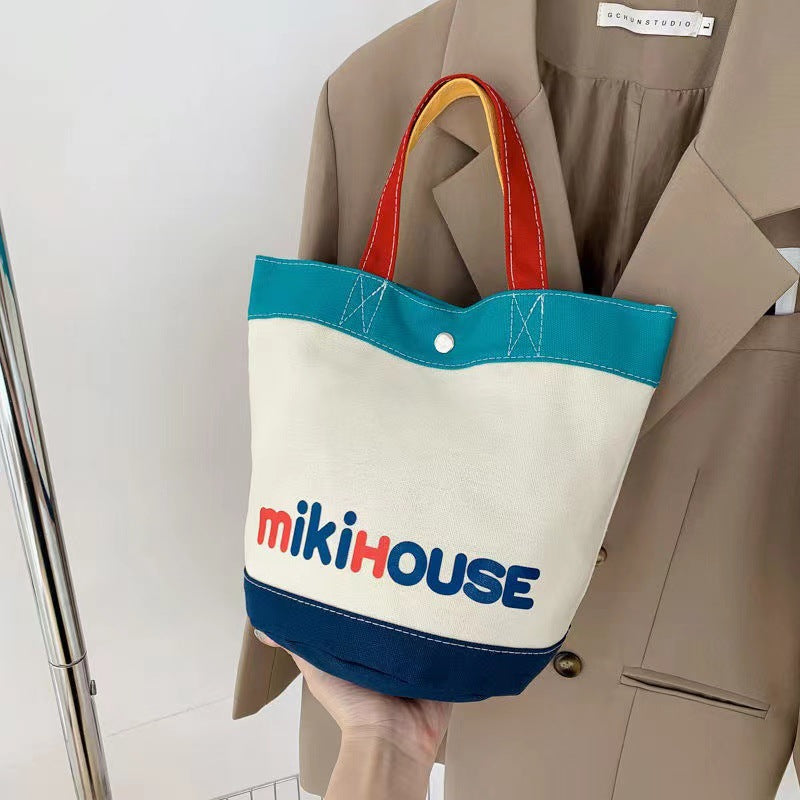 Mummy Cartoon Zoo Color Matching Canvas Handbags