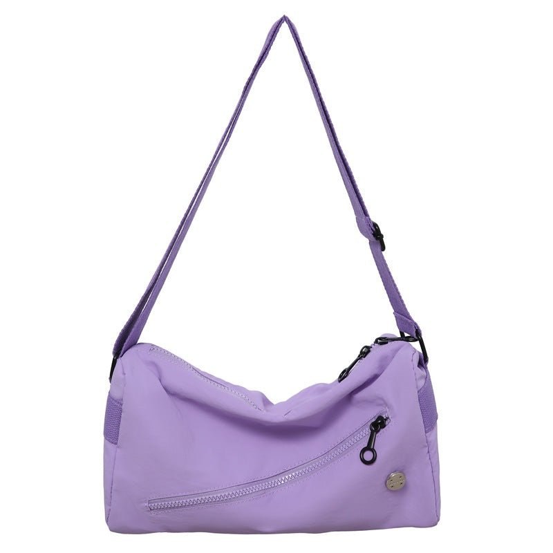 Women's Simple Waterproof Nylon Cloth Puff Series Shoulder Bags