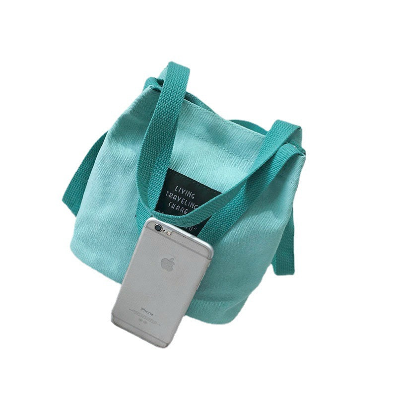 Fashion Canvas Trendy Simple Mobile Portable Handbags