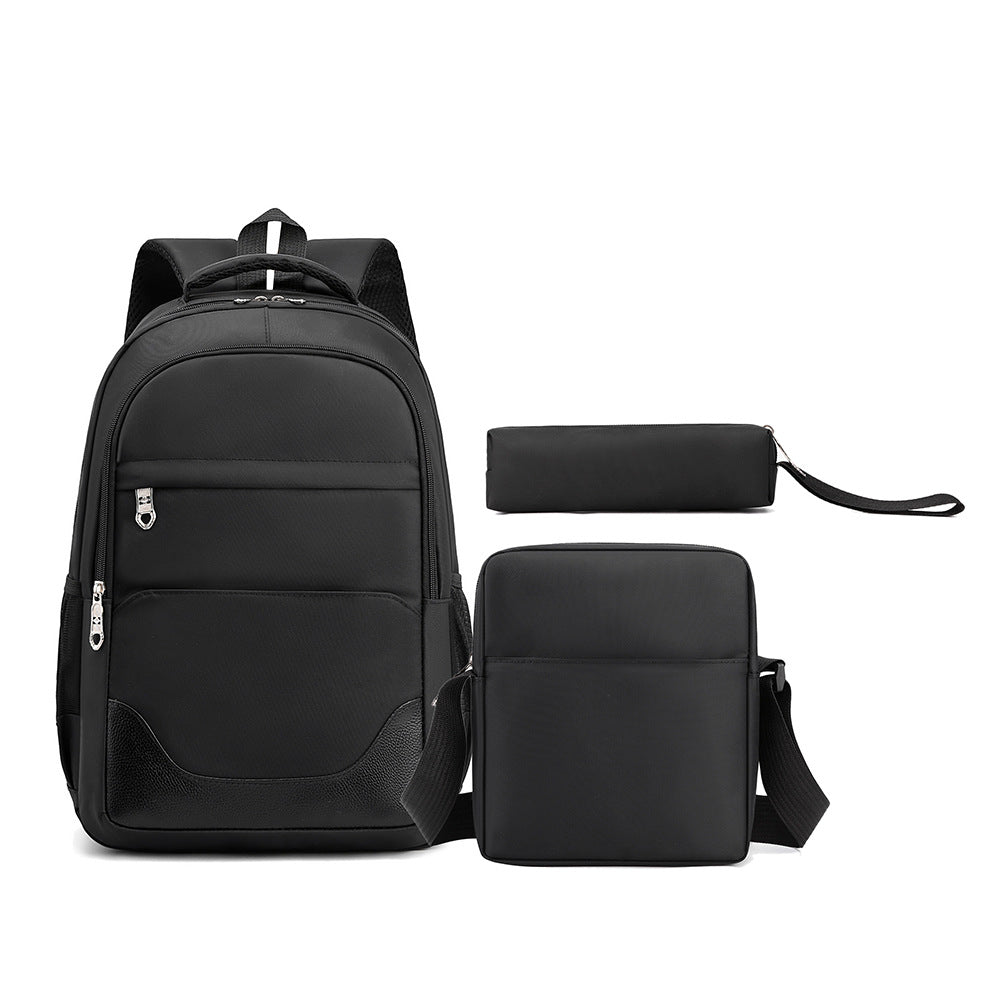 Women's & Men's & Preppy Style Junior High Three-piece Backpacks