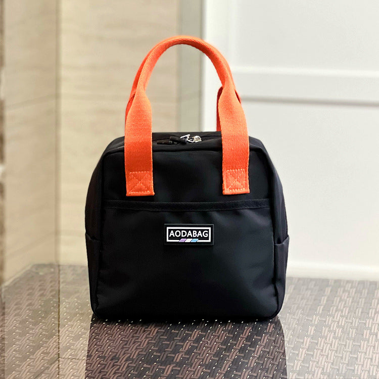 Women's Contrast Color Waterproof Lunch Box Mummy Handbags
