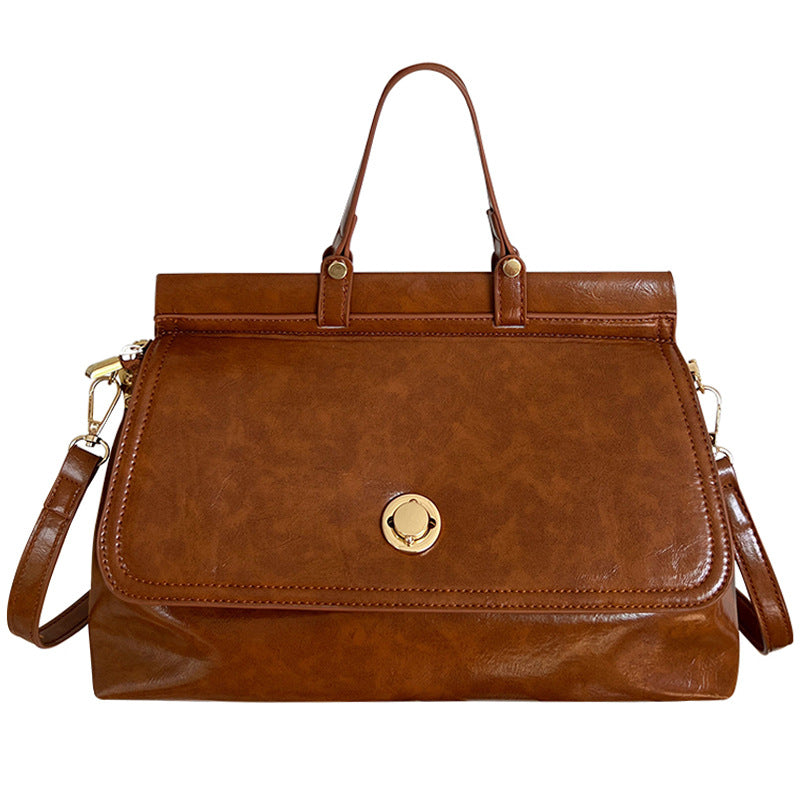 Women's Large Capacity Retro Autumn Versatile High Quality Daily Commuter Crossbody Bags