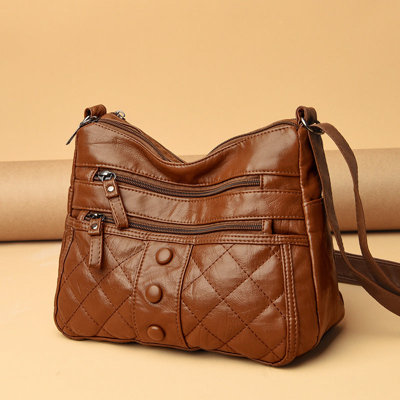 Women's Graceful Soft Surface Fashion Mom Crossbody Bags