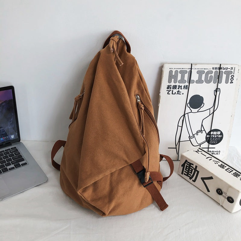 Men's Female Niche Solid Color Large Capacity Business Backpacks