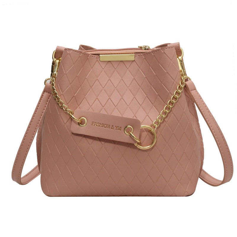 Women's Simple Fashion Large Capacity Diamond Style Shoulder Bags