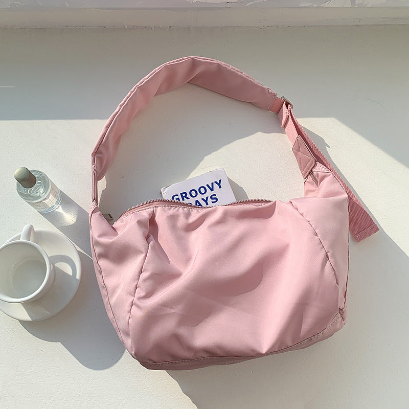 Women's Summer Nylon Dumpling High-grade Solid Color Crossbody Bags