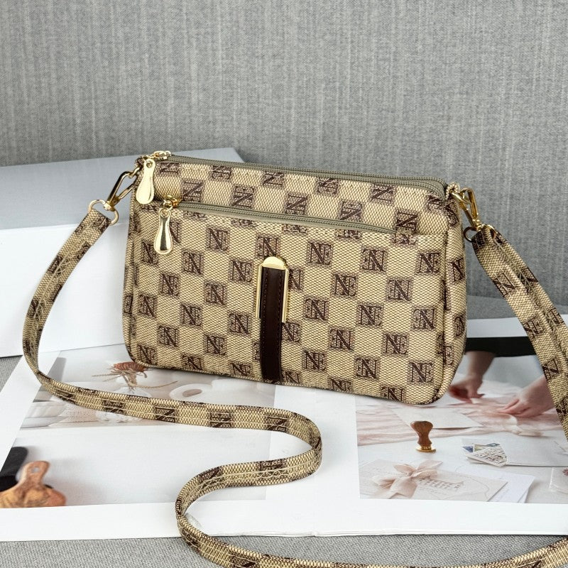 Women's Mom Authentic Leather Tactile Feel Crossbody Bags