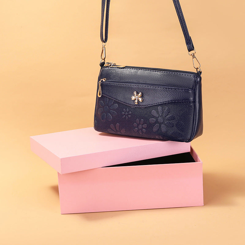Slouchy Women's Flower Korean Style Underarm Shoulder Bags