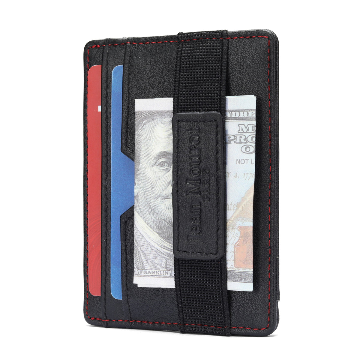Men's Lightweight High Sense Multiple Slots Genuine Leather Swiping Access Card Holder