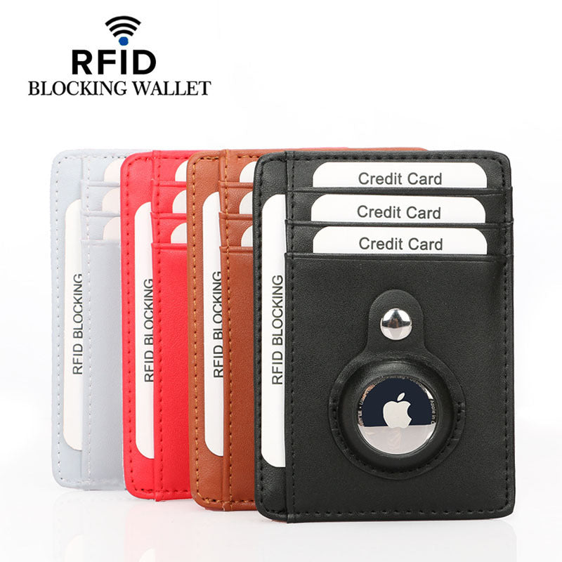 Women's Tracker Male Cowhide Carbon Fiber Pattern Card Holder