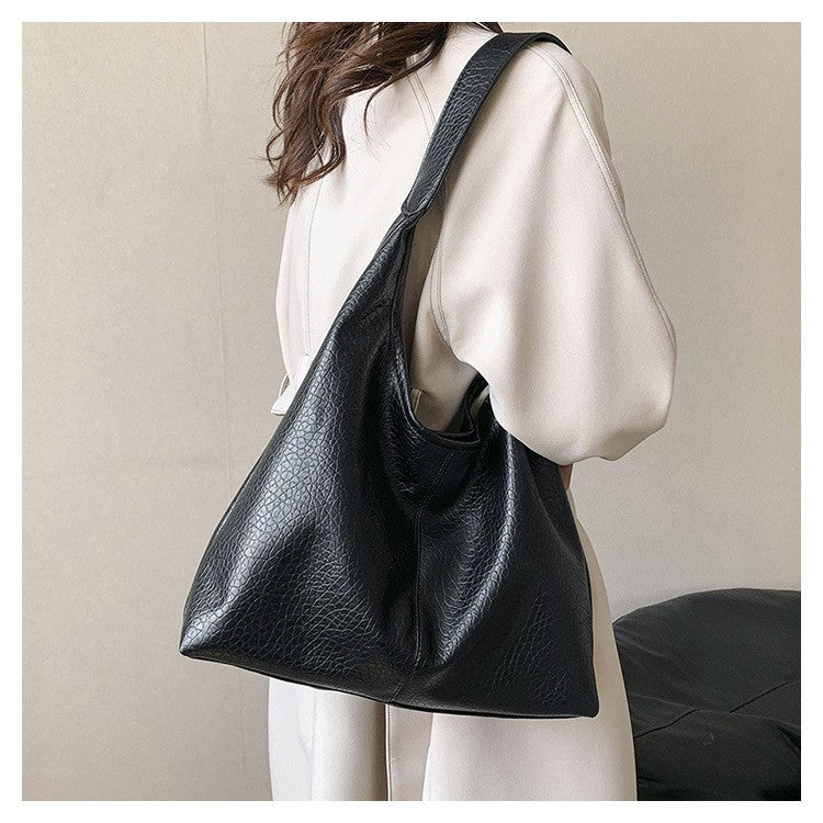 Black High Sense Large Capacity Totes Shoulder Bags