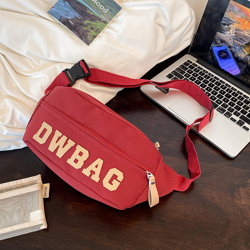 Women's & Men's & American Retro Fashion Versatile Large Men's Chest Bags