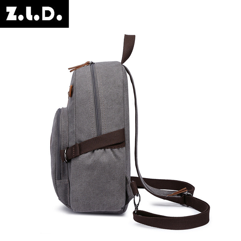 Washing Water Canvas Fashion Street Style Backpacks