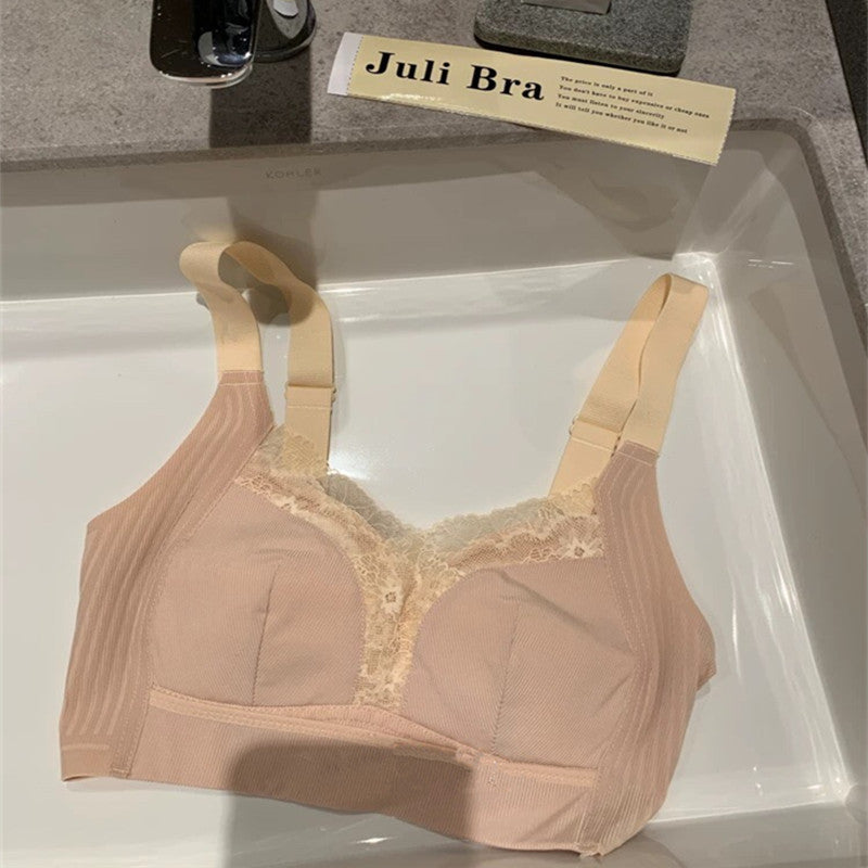 Women's Cup Lace Thin Big Chest Small Everyday Bras