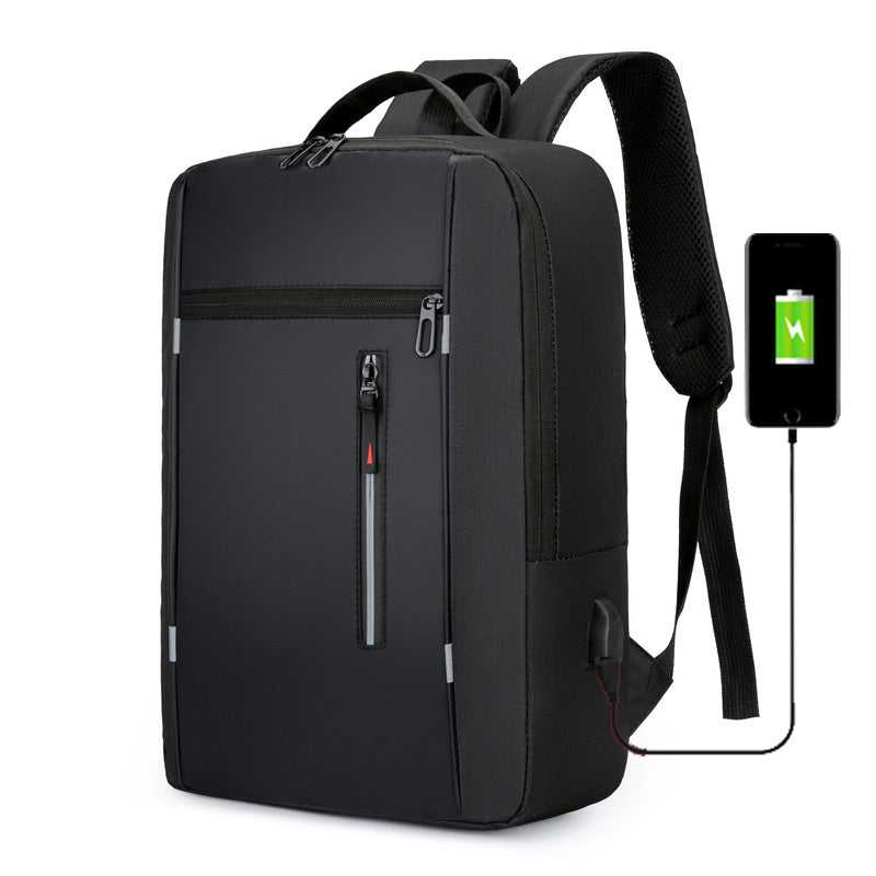 Men's Simple Charging Computer Large Capacity Backpacks