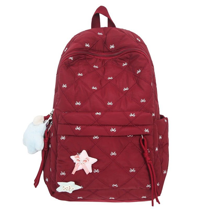 Good-looking Female Korean College Class Commuter Simple Versatile Backpacks