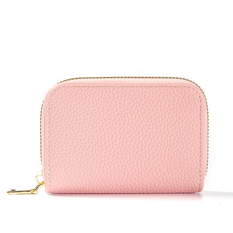 Attractive Swiping Expanding Multiple Slots Zipper Purses