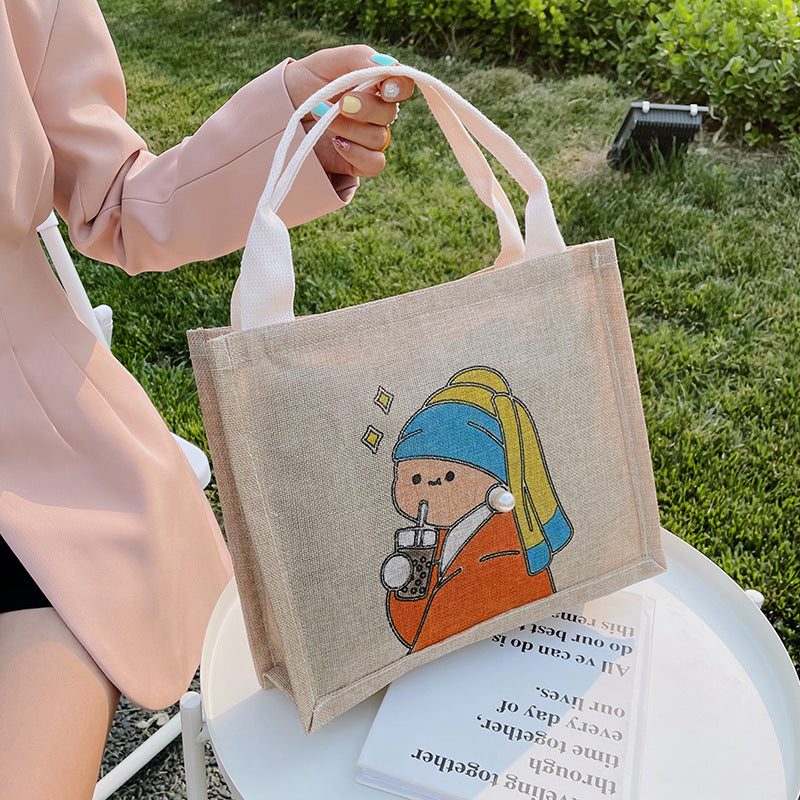 Self-made Doodle Hand Drawn Creative Gift Handbags