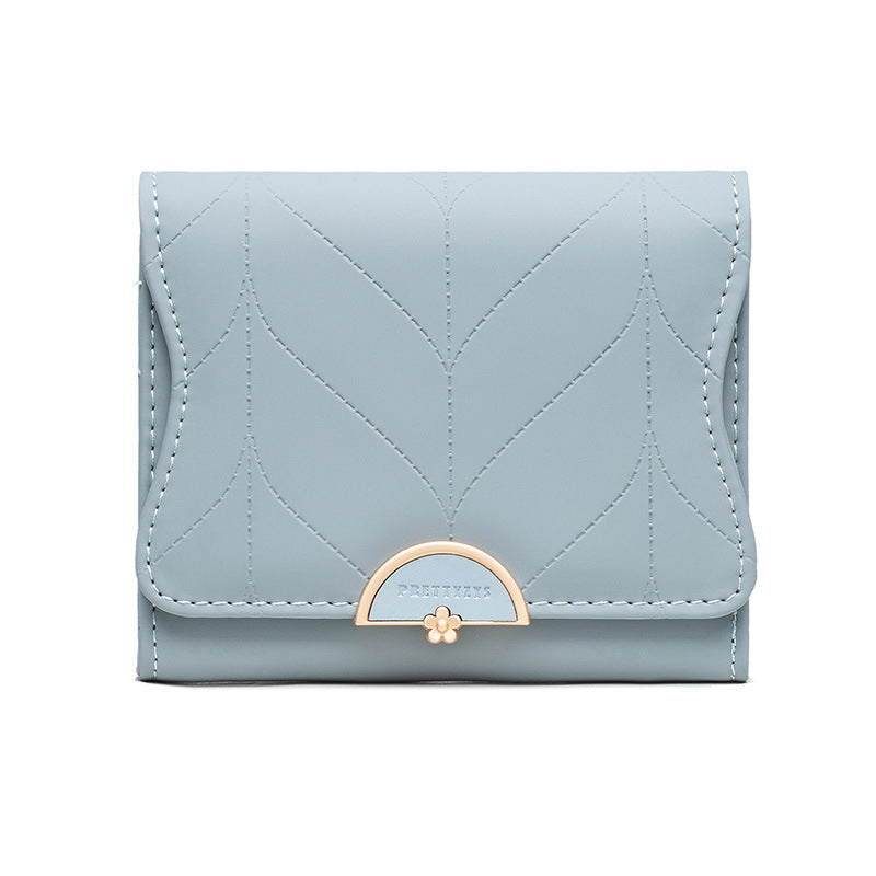 Women's Short Korean Fashion Simple And Fresh Three Ladies Wallets