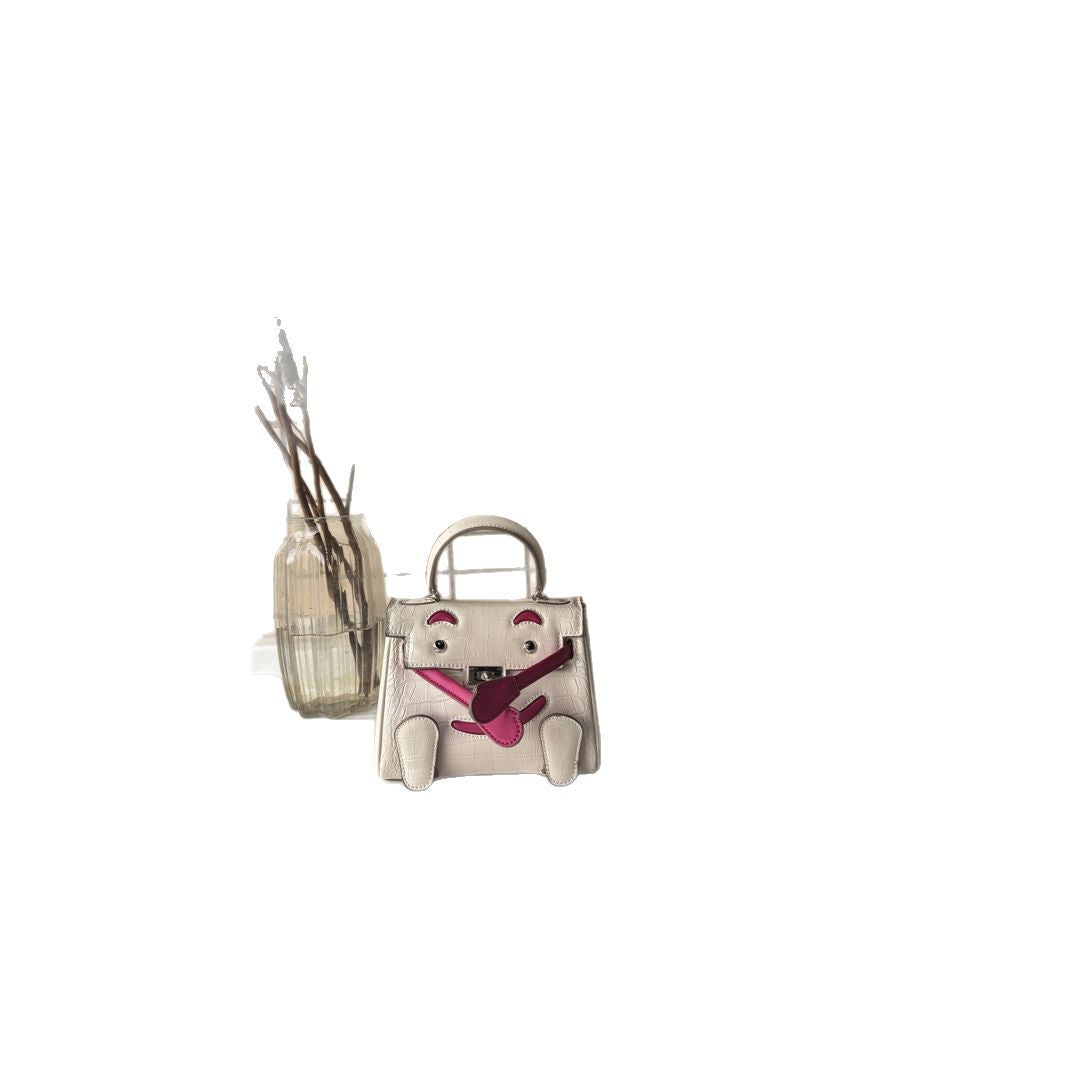 Spoof Smiley Face Kelly Fashionable Texture Portable Bags