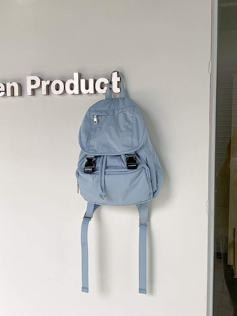 Flip Nylon Simple Female Advanced Commuter Backpacks