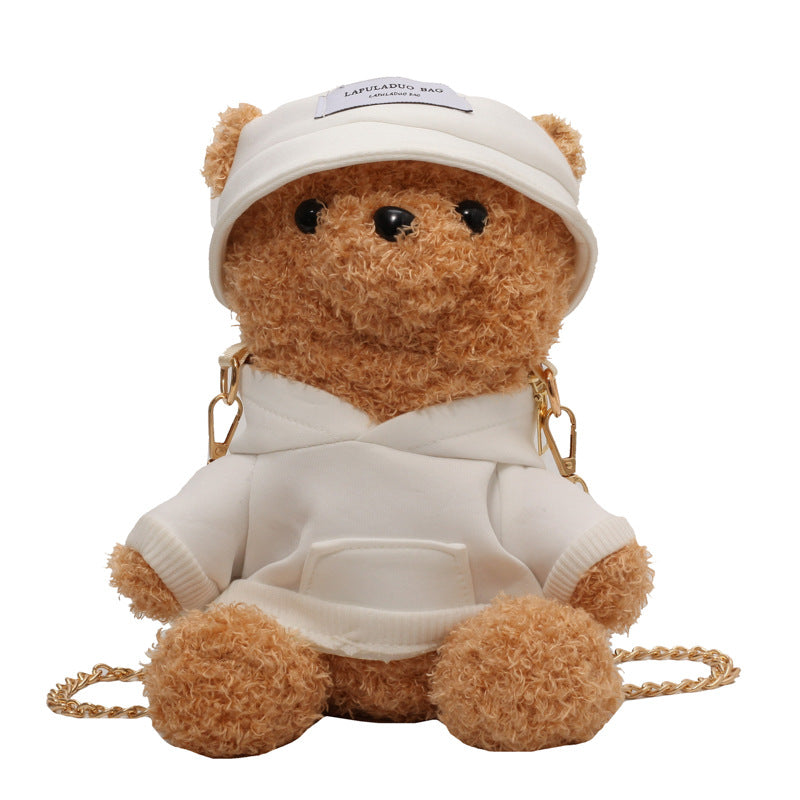 Plush Dressing Bear Maiden Fresh Sweet Shoulder Bags