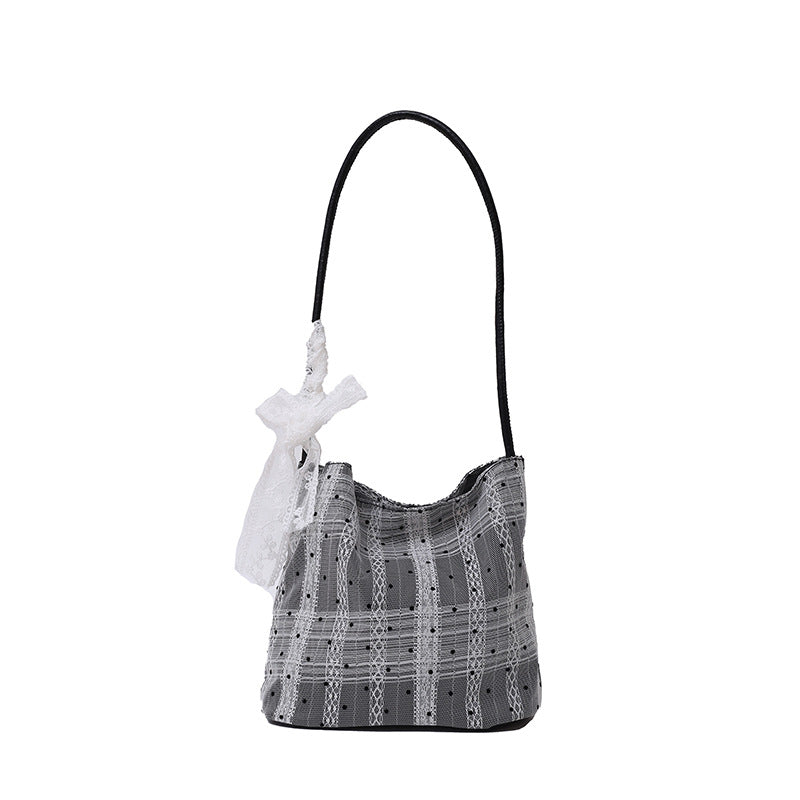 Women's Super Popular Niche Polka Dot Western Shoulder Bags